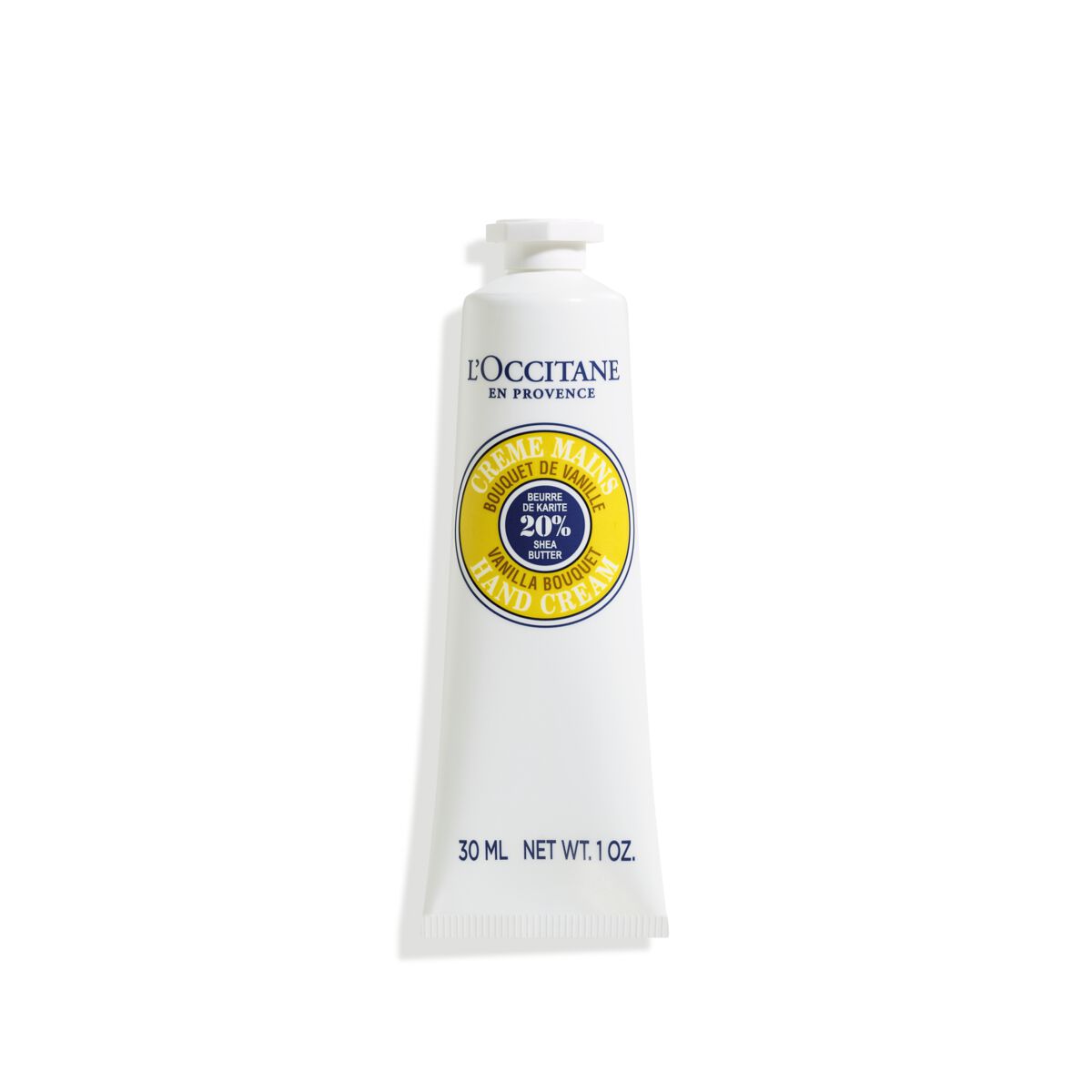 L'occitane Shea Butter Vanilla Bouquet Hand Cream 1 Fl oz In White