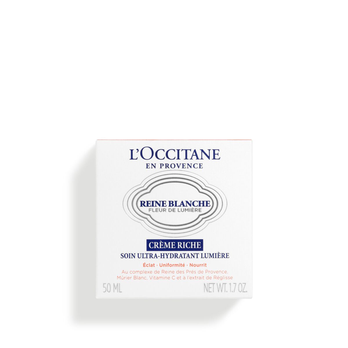 Shop L'occitane Reine Blanche Rich Cream Brightening Ultra-moisturizer 1.7 Fl oz