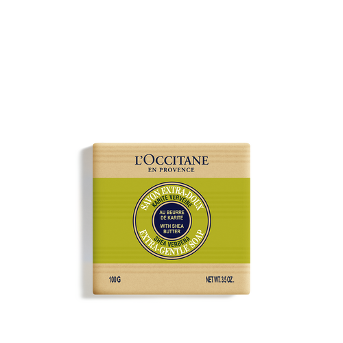 view 1/2 of Shea Verbena Extra-Gentle Soap 3.5 oz | L’Occitane en Provence