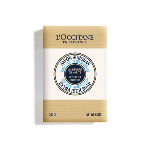 view 1/3 of Shea Milk Sensitive Skin Extra Rich Soap 250 g | L’Occitane en Provence