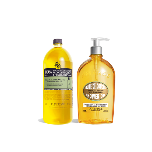 view 1/5 of Almond Shower Oil Refill Duo  | L’Occitane en Provence
