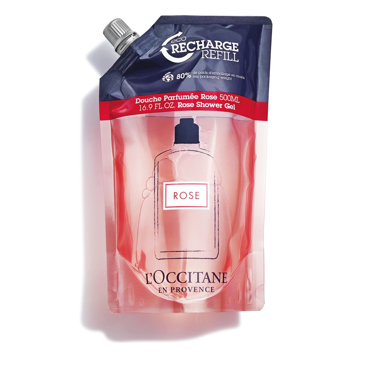 Shop L'occitane - Rose Shower Gel Refill 16.9 Fl oz