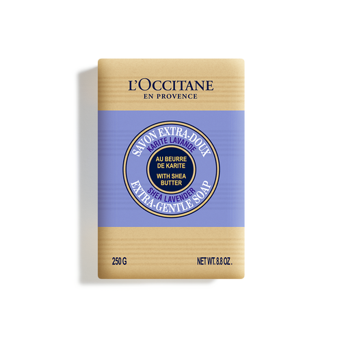 view 1/3 of Shea Lavender Extra-Gentle Soap 250 g | L’Occitane en Provence