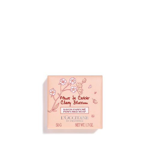 view 1/2 of Cherry Blossom Perfumed Soap 1.7 oz | L’Occitane en Provence